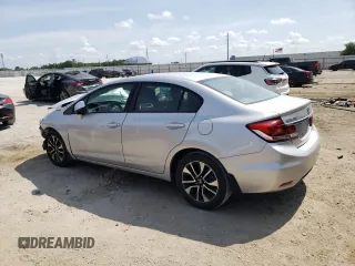 2013 Honda Civic EX with VIN 19XFB2F80DE056854, listed as a Copart auction lot 55434115 with Not Provided miles and Clean Title. Bid and sale history available at DreamBid. Image 2.