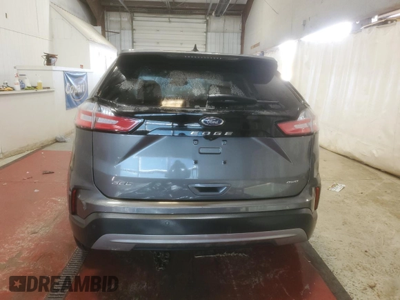 2023 Ford Edge SEL with VIN 2FMPK4J96PBA21713, listed as a Copart auction lot 54752655 with 0 mi miles and Salvage Title. Bid and sale history available at carsss.com. Image 6.