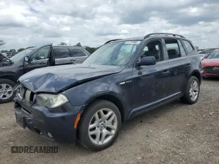 2007 BMW X3 3.0si with VIN WBXPC93487WF16466, listed as a Copart auction lot 61728965 with 182,959 mi miles and Salvage title. Bid and sale history available at DreamBid. Image 1.