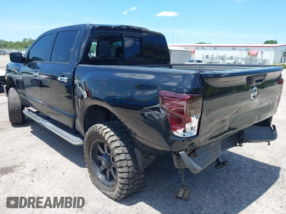 2018 Nissan Titan SV with VIN 1N6AA1E60JN511357, listed as a IAAI auction lot 42582405 with 110,043 mi miles and . Bid and sale history available at DreamBid. Image 3.
