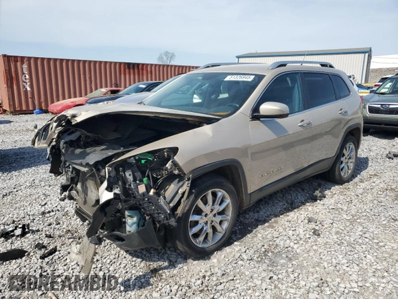 2014 Jeep Cherokee Limited with VIN 1C4PJLDS6EW279919, listed as a Copart auction lot 51326945 with 165,454 mi miles and Salvage title. Bid and sale history available at DreamBid. Image 1.