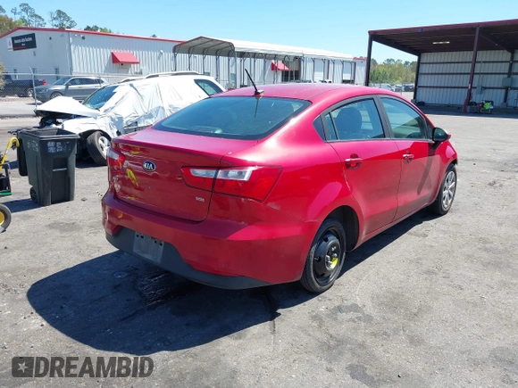 2017 Kia Rio LX with VIN KNADM4A39H6061634, listed as a IAAI auction lot 41839494 with 173,125 mi miles. Bid and sale history available at carsss.com. Image 4.