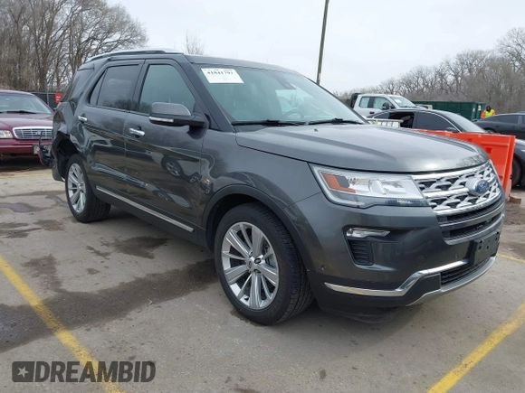 2018 Ford Explorer Limited with VIN 1FM5K8F80JGC27687, listed as a IAAI auction lot 41841793 with 113,147 mi miles and . Bid and sale history available at carsss.com. Image 1.