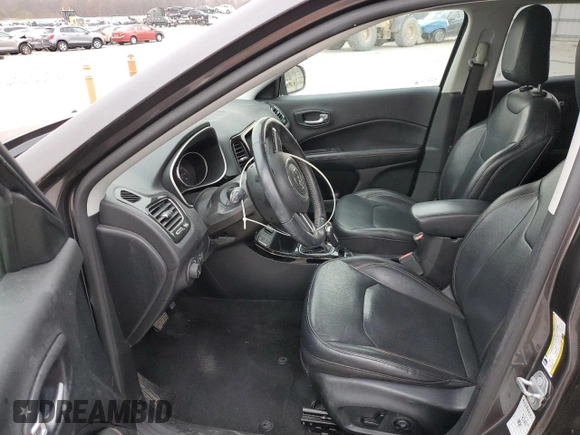 2019 Jeep Compass Limited with VIN 3C4NJCCB8KT675988, listed as a Copart auction lot 43600735 with 107,775 mi miles and Salvage Title. Bid and sale history available at carsss.com. Image 7.