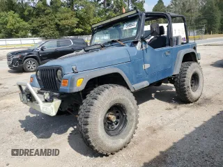 1997 Jeep Wrangler Sport with VIN 1J4FY19S8VP455362, listed as a Copart auction lot 75990644 with 236,347 mi miles and Salvage Title. Bid and sale history available at carsss.com. Image 1.