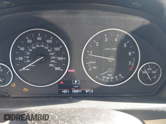 2013 BMW 3 Series 328i with VIN WBA3A5G5XDNP25605, listed as a IAAI auction lot 40854040 with 155,511 mi miles. Bid and sale history available at carsss.com. Image 7.