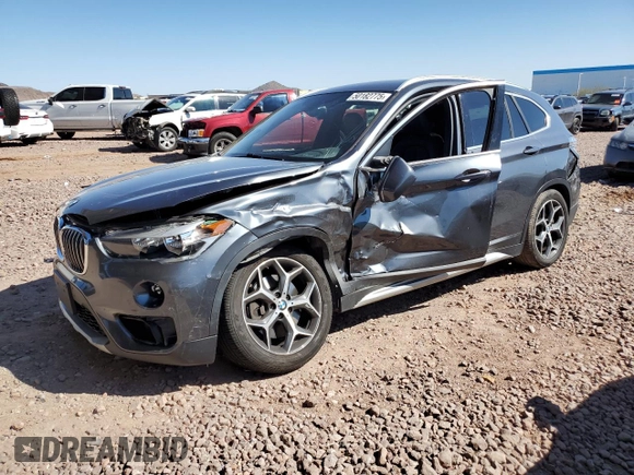 2017 BMW X1 xDrive28i with VIN WBXHT3C32H5F79403, listed as a Copart auction lot 50182775 with 71,003 mi miles and Salvage Title. Bid and sale history available at carsss.com. Image 1.