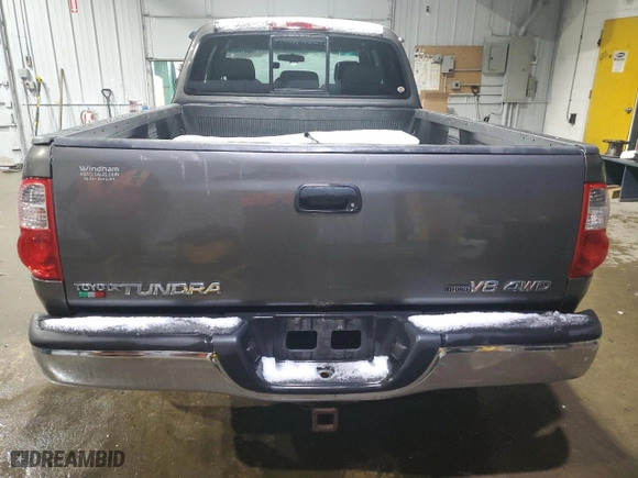 2006 Toyota Tundra SR5 with VIN 5TBBT44116S476234, listed as a Copart auction lot 46619835 with 0 mi miles and Salvage Title. Bid and sale history available at carsss.com. Image 6.