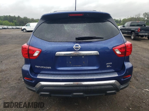 2017 Nissan Pathfinder SL with VIN 5N1DR2MM0HC648797, listed as a Copart auction lot 57584855 with 176,523 mi miles and Salvage title. Bid and sale history available at DreamBid. Image 6.
