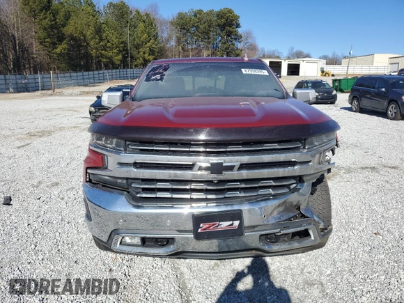 2019 Chevrolet Silverado 1500 LTZ with VIN 3GCUYGED4KG261726, listed as a Copart auction lot 87998295 with 84,904 mi miles and Salvage Title. Bid and sale history available at DreamBid. Image 5.