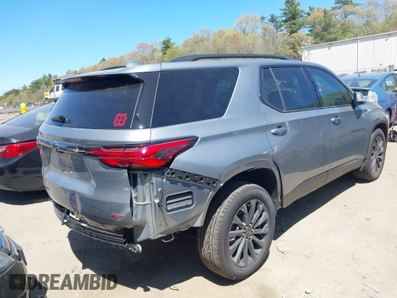 2023 Chevrolet Traverse RS with VIN 1GNEVJKWXPJ245883, listed as a IAAI auction lot 42103099 with 21,832 mi miles and . Bid and sale history available at DreamBid. Image 4.