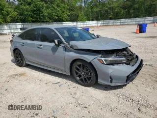 2025 Honda Civic Sport with VIN 2HGFE2F52SH506035, listed as a Copart auction lot 54035805 with 11,141 mi miles and Salvage title. Bid and sale history available at DreamBid. Image 4.