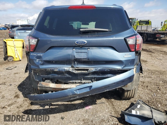 2018 Ford Escape SE with VIN 1FMCU0GD7JUA41483, listed as a Copart auction lot 50078395 with 75,754 mi miles and Non Repairable. Bid and sale history available at carsss.com. Image 6.