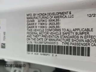 2024 Acura TLX w/A-Spec Package with VIN 19UUB6F52RA000513, listed as a Copart auction lot 70409754 with 0 mi miles and Salvage Title. Bid and sale history available at carsss.com. Image 14.