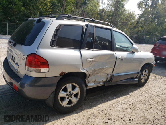 2006 Hyundai Santa Fe GLS with VIN KM8SC13E86U101698, listed as a Copart auction lot 71602044 with 72,416 mi miles and Salvage Title. Bid and sale history available at carsss.com. Image 3.