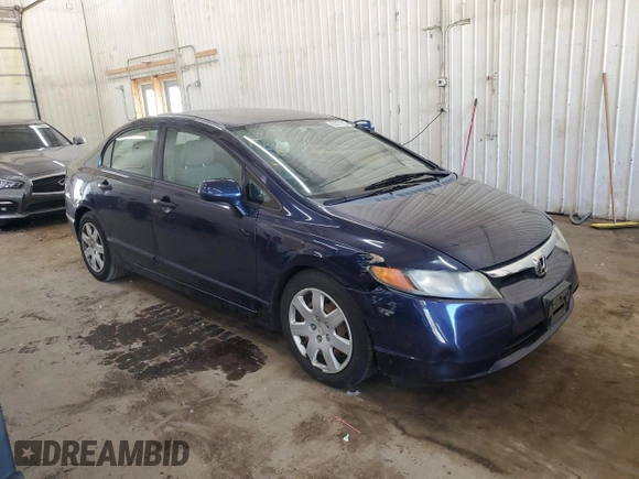 2008 Honda Civic LX with VIN 1HGFA16538L101125, listed as a Copart auction lot 55877955 with 191,387 mi miles and Non Repairable. Bid and sale history available at DreamBid. Image 4.