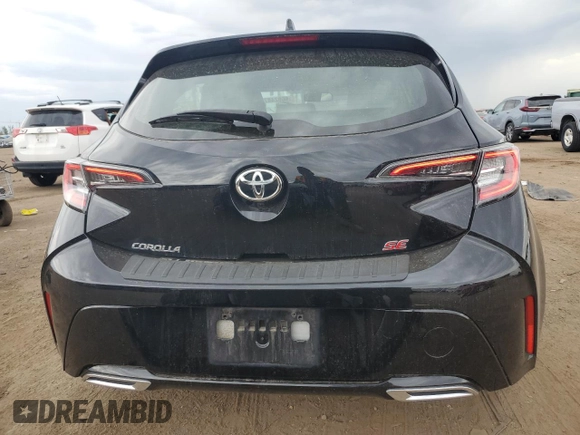 2022 Toyota Corolla Hatchback SE with VIN JTNB4MBEXN3189352, listed as a Copart auction lot 60824874 with 12,862 mi miles and Clean Title. Bid and sale history available at carsss.com. Image 6.