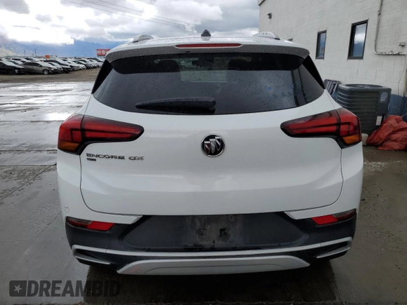 2020 Buick Encore GX Select with VIN KL4MMESL0LB065573, listed as a Copart auction lot 56835405 with 91,200 mi miles and Salvage title. Bid and sale history available at DreamBid. Image 6.