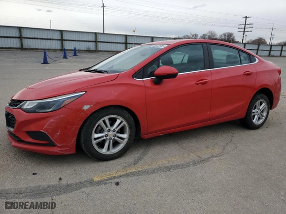 2017 Chevrolet Cruze LT with VIN 1G1BE5SM4H7105773, listed as a Copart auction lot 48922855 with 122,187 mi miles and Salvage Title. Bid and sale history available at carsss.com. Image 1.