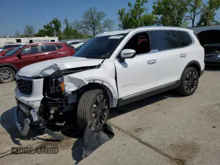 2023 Kia Telluride SX X-Line z VIN 5XYP5DGC1PG341113, wystawiony jako Copart lot #54767765 z przebiegiem 8 774 mil mil oraz Szkoda całkowita • Salvage title. Historia ofert i sprzedaży dostępna na DreamBid. Obrazek 1.