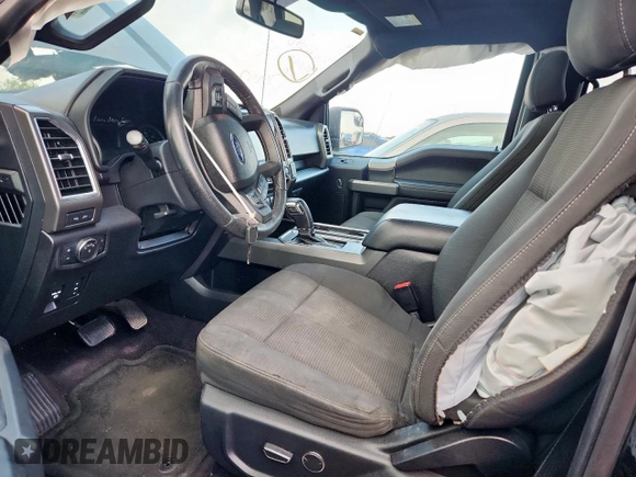 2016 Ford F-150 XLT with VIN 1FTEW1EP4GKF64457, listed as a Copart auction lot 62385065 with 95,770 mi miles and Salvage title. Bid and sale history available at DreamBid. Image 7.