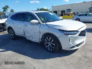 2023 Acura MDX w/Technology Package with VIN 5J8YD9H49PL005534, listed as a IAAI auction lot 41597347 with 14,950 mi miles. Bid and sale history available at carsss.com. Image 1.