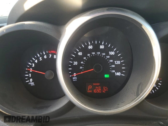 2013 Kia Soul + with VIN KNDJT2A68D7484877, listed as a Copart auction lot 44431755 with 169,012 mi miles and Salvage Title. Bid and sale history available at DreamBid. Image 9.
