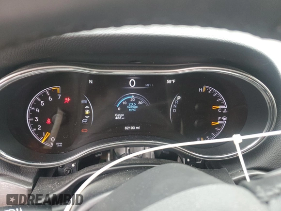 2018 Jeep Grand Cherokee Altitude with VIN 1C4RJFAG7JC273388, listed as a Copart auction lot 60395795 with 62,193 mi miles and Salvage title. Bid and sale history available at DreamBid. Image 9.