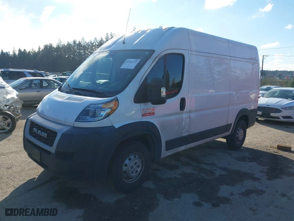 2019 Ram ProMaster Cargo Van with VIN 3C6TRVBG5KE562407, listed as a IAAI auction lot 41501197 with 65,290 mi miles. Bid and sale history available at carsss.com. Image 17.