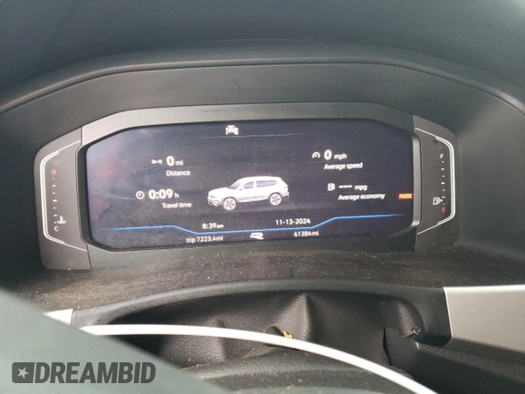 2021 Volkswagen Atlas SEL Premium R-Line with VIN 1V2FR2CA5MC602492, listed as a Copart auction lot 80429244 with 61,384 mi miles and Salvage title. Bid and sale history available at DreamBid. Image 9.