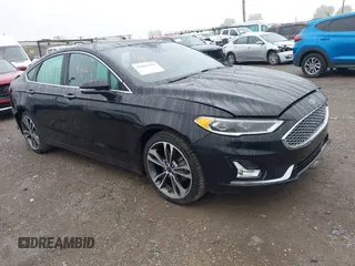 2019 Ford Fusion Titanium with VIN 3FA6P0D92KR125864, listed as a IAAI auction lot 42425422 with 109,340 mi miles and . Bid and sale history available at DreamBid. Image 1.