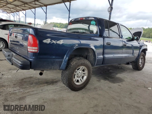 2004 Dodge Dakota Sport with VIN 1D7HG38N14S510552, listed as a Copart auction lot 63930474 with 111,011 mi miles and Salvage Title. Bid and sale history available at carsss.com. Image 3.