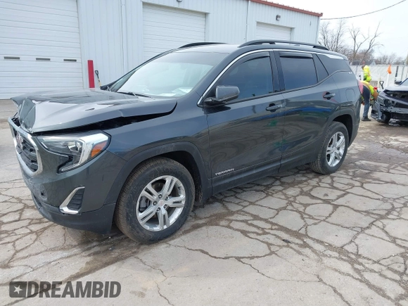 2019 GMC Terrain SLE with VIN 3GKALMEV9KL165031, listed as a IAAI auction lot 41857494 with 142,995 mi miles. Bid and sale history available at carsss.com. Image 2.