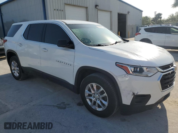 2020 Chevrolet Traverse LS z VIN 1GNERFKW7LJ106094, wystawiony jako Copart lot #53552695 z przebiegiem 92 236 mil mil oraz Szkoda całkowita • Salvage title. Historia ofert i sprzedaży dostępna na DreamBid. Obrazek 4.