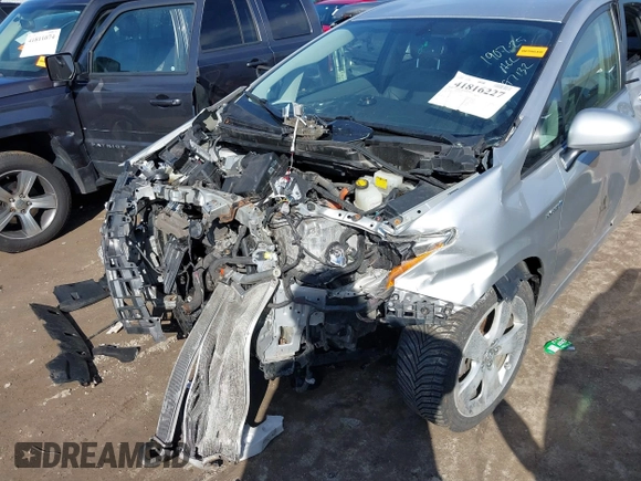 2010 Toyota Prius II with VIN JTDKN3DU9A0197132, listed as a IAAI auction lot 41816227 with 188,403 mi miles. Bid and sale history available at carsss.com. Image 6.