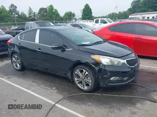 2014 Kia Forte EX z VIN KNAFZ4A88E5159819, wystawiony jako IAAI lot #42279657 z przebiegiem Nie podano mil oraz . Historia ofert i sprzedaży dostępna na DreamBid. Obrazek 1.
