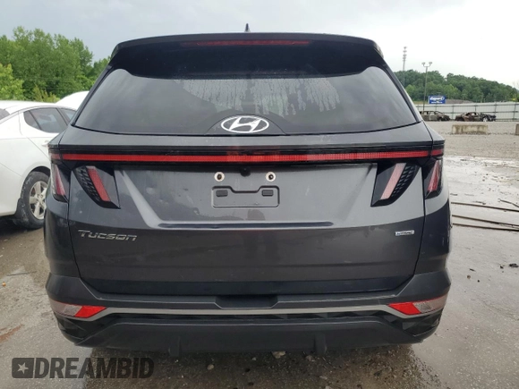 2023 Hyundai Tucson SEL with VIN 5NMJFCAE1PH293108, listed as a Copart auction lot 57083535 with 30,702 mi miles and Salvage title. Bid and sale history available at DreamBid. Image 6.