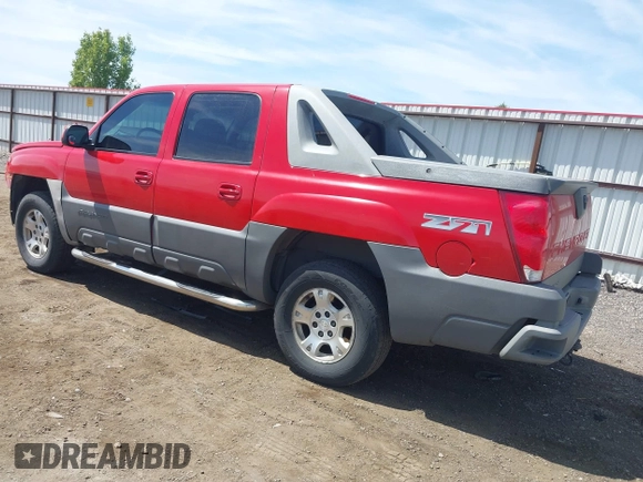2002 Chevrolet Avalanche with VIN 3GNEK13T42G162893, listed as a IAAI auction lot 42234440 with 215,541 mi miles and . Bid and sale history available at DreamBid. Image 3.