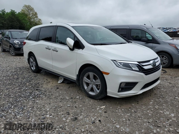 2020 Honda Odyssey EX-L with VIN 5FNRL6H76LB064052, listed as a Copart auction lot 53358455 with 58,167 mi miles and Salvage Title. Bid and sale history available at carsss.com. Image 4.