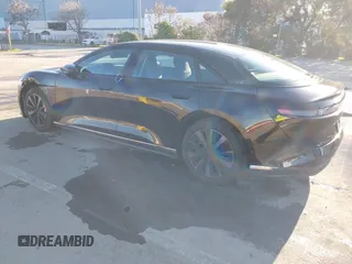 2025 Lucid Air Pure with VIN 50EA1PGA7SA004788, listed as a IAAI auction lot 41518561 with 1,872 mi miles. Bid and sale history available at carsss.com. Image 3.