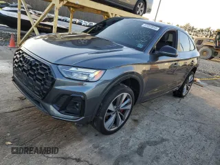 2023 Audi SQ5 Sportback Premium Plus with VIN WA124AFY0P2023254, listed as a Copart auction lot 81053033 with 6,723 mi miles and . Bid and sale history available at DreamBid. Image 1.