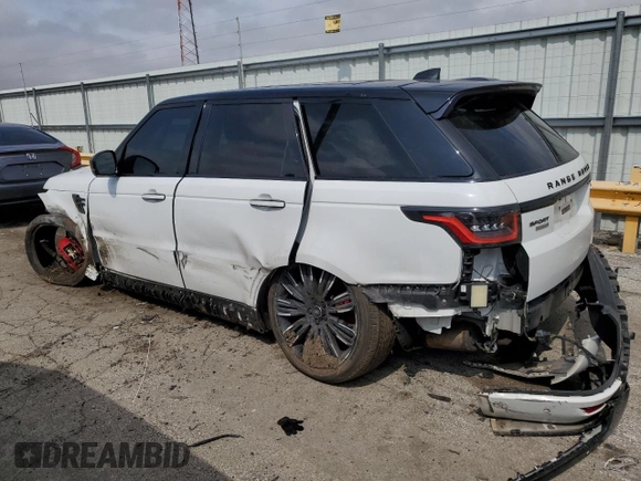 2018 Land Rover Range Rover Sport Autobiography with VIN SALWV2REXJA187483, listed as a Copart auction lot 52781225 with Not Provided miles and Salvage Title. Bid and sale history available at DreamBid. Image 2.