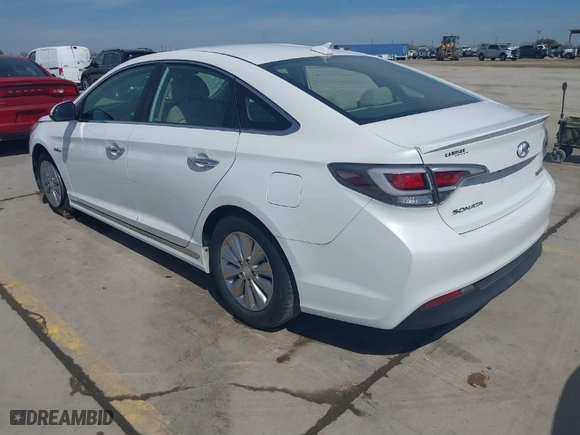 2017 Hyundai Sonata Hybrid SE with VIN KMHE24L35HA075551, listed as a IAAI auction lot 41666119 with 28,951 mi miles. Bid and sale history available at carsss.com. Image 3.