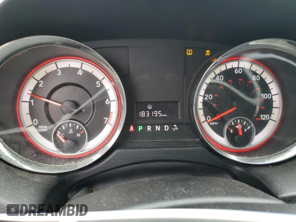 2012 Dodge Grand Caravan SXT with VIN 2C4RDGCG6CR204681, listed as a Copart auction lot 80799044 with 183,195 mi miles and Salvage Title. Bid and sale history available at DreamBid. Image 9.