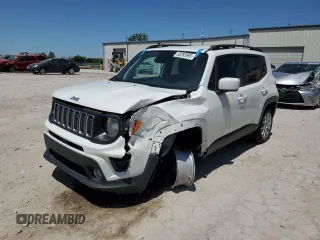 2019 Jeep Renegade Latitude z VIN ZACNJBBB7KPK73816, wystawiony jako Copart lot #56283995 z przebiegiem 87 493 mil mil oraz Szkoda całkowita • Salvage title. Historia ofert i sprzedaży dostępna na DreamBid. Obrazek 1.