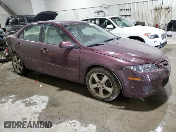 2007 Mazda 6 S Sport VE with VIN 1YVHP80D575M08954, listed as a Copart auction lot 42034825 with 134,880 mi miles and Salvage Title. Bid and sale history available at DreamBid. Image 4.