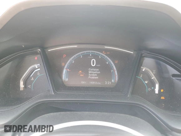 2019 Honda Civic Sedan LX with VIN 19XFC2F68KE028664, listed as a Copart auction lot 62253534 with 142,812 mi miles and Salvage Title. Bid and sale history available at carsss.com. Image 9.