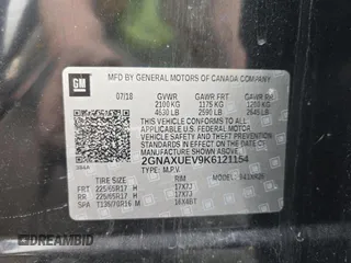 2019 Chevrolet Equinox LT with VIN 2GNAXUEV9K6121154, listed as a Copart auction lot 47882055 with 76,474 mi miles and Salvage Title. Bid and sale history available at DreamBid. Image 10.