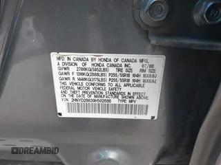 2009 Acura MDX Tech Pkg with VIN 2HNYD28639H502886, listed as a IAAI auction lot 41135344 with 1 mi miles. Bid and sale history available at carsss.com. Image 9.