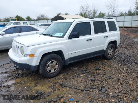 2013 Jeep Patriot Sport with VIN 1C4NJPBA8DD223029, listed as a IAAI auction lot 41765589 with 164,590 mi miles. Bid and sale history available at carsss.com. Image 2.